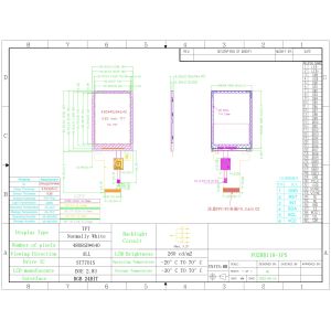 Polcd 2.8 Inch 480*640 Resolution RGB Interface Touch Panel ST7701S LCD TFT