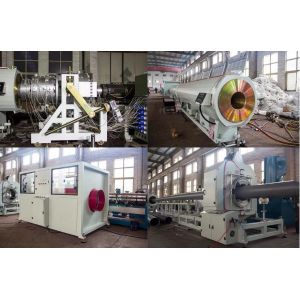 High Output PVC Pipe Production Line Double Screw Extruder Low Electric