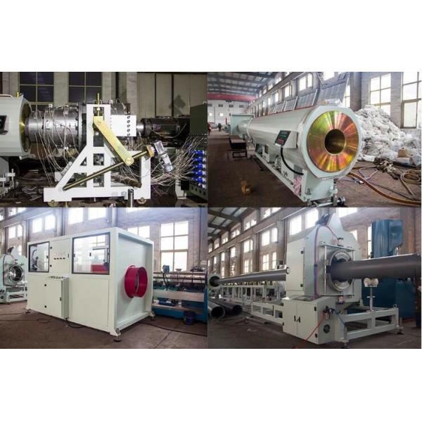 High Output PVC Pipe Production Line Double Screw Extruder Low Electric