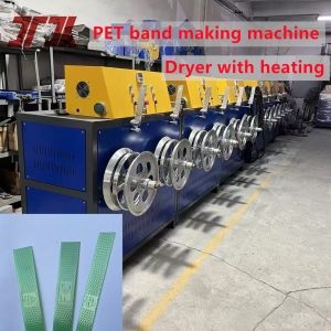 Cheap 9-32mm Customized PET Strap Making Machine Use Recycled Material With Semi-Automatic Winder for sale