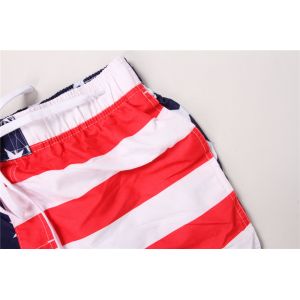 Men's Drawstring Print Board Shorts Printed Beach Shorts 100% Polyester