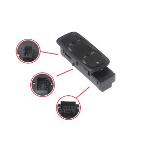 Black Power Window Switch Replacement Front Driver Side Fiesta 8A69-14A132-CA