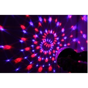 Mini DMX RGB MP3 LED Crystal Magic Ball Lamp Dj Lighting Effects Remote