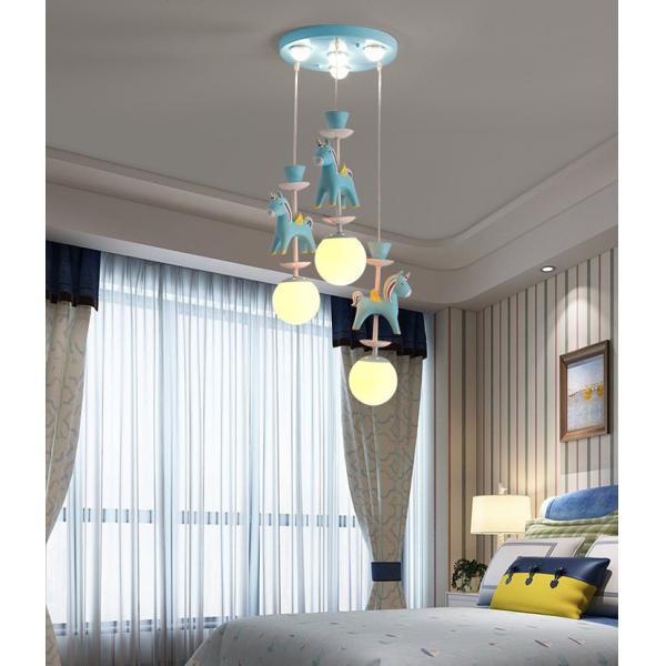 Kid Room E27 Nordic Pink Modern Pendant Light with Five or Three Heads