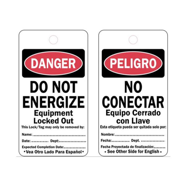 Quality Heavy Duty Customized Danger Do Not Operate Tag PVC Material With Nylon Tie wholesale