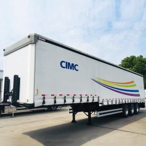 China 50T 40ft Curtain Side Semi Trailer With Mechanical Suspension on sale