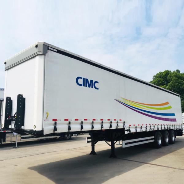 Quality 50T 40ft Curtain Side Semi Trailer With Mechanical Suspension wholesale