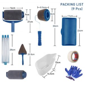 1.83 Pounds Telescopic Paint Runner Pro Roller Set Polypropylene