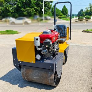 Hot Sale Small Compactor Roller Vibratory Compactor Double Drum Roller Mini Road