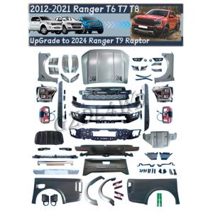 China ABS Full Set Bodykit Car Body Systems For Ranger T6 T7 T8 Upgrade To T9 2022 Raptor Widebody With Side Step bumper on sale