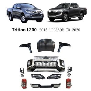 China Custom Pick Up Car Front Bumper Grill Facelift Body Kit For Mitsubishi Triton 2012-2019 Upgrade To 2020 on sale