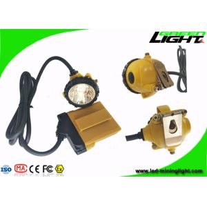 25000lux High Power Rechargeable Led Headlight 10.4Ah With Low Power Warning
