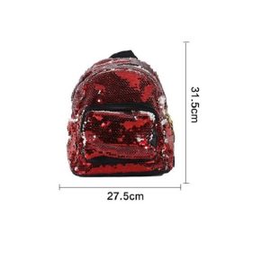 Sublimation Custom Photo Glitter Sequin Backpack Trendy Travel Sparkly Backpack