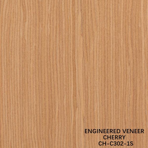 Quality Cherry Wood Veneer Fancy Panels Straight Grain 0.18-0.6mm Thickness Customized For Hotel Decoration CH-302-1S/729S/1149S/1509S wholesale