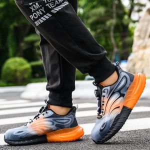Summer BOA Rotating Button Work Shoes with KPU Flying Knit and Kevlar Anti-stab