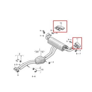 For Bentley Bentyga Left & Right Chrome Exhaust Tip V8 OEM 36A253681A 36A253682A