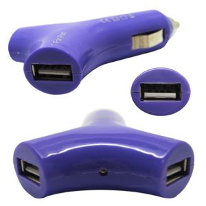 Y shape style Dual USB 2port Car Charger Adapter for The New iPad 3 2 iPhone 5