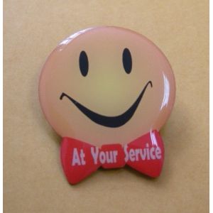 Cheap Custom Design Stainless Steel / Aluminum Smile Lapel Pin Badge for sale