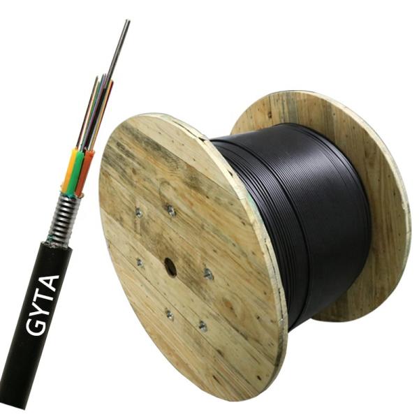 Gyta 4 24 48 96 144 Core Fiber Optic Cable Aluminum Stranded Single Mode