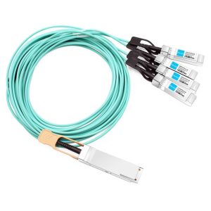H3C QSFP28-4SFP28-AOC-15M Compatible 15m (49ft) 100G QSFP+ to Four 25G SFP28