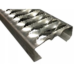 High Strength Non Slip Metal Plate Grip Strut Safety Grating Rust Resistance