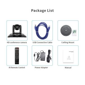 Optical Zoom 20X HDMI SDI USB Conference Camera Auto Focus