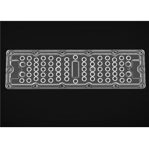 Rectangular Type High Power LED Lens , 60 Degree LED High Bay Light Lens With