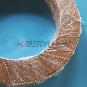 Cheap Standard Tolerance Beryllium Copper Strips C1720R 0.35mmt X 38mmw for sale