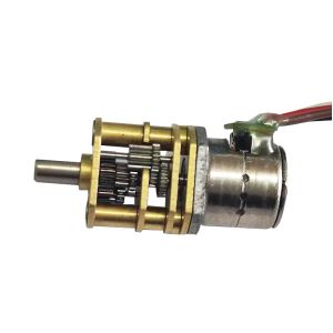 Cheap SM08-GB10 8mm diameter bipolar stepper motor with D shaft gearbox for sale