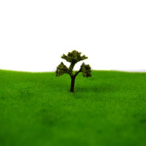 Miniature scale model with light and model trees , 3d architectural model