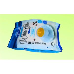 Side Gusset Foil Stand Up Pouches 100 micron For White Coffee Packaging