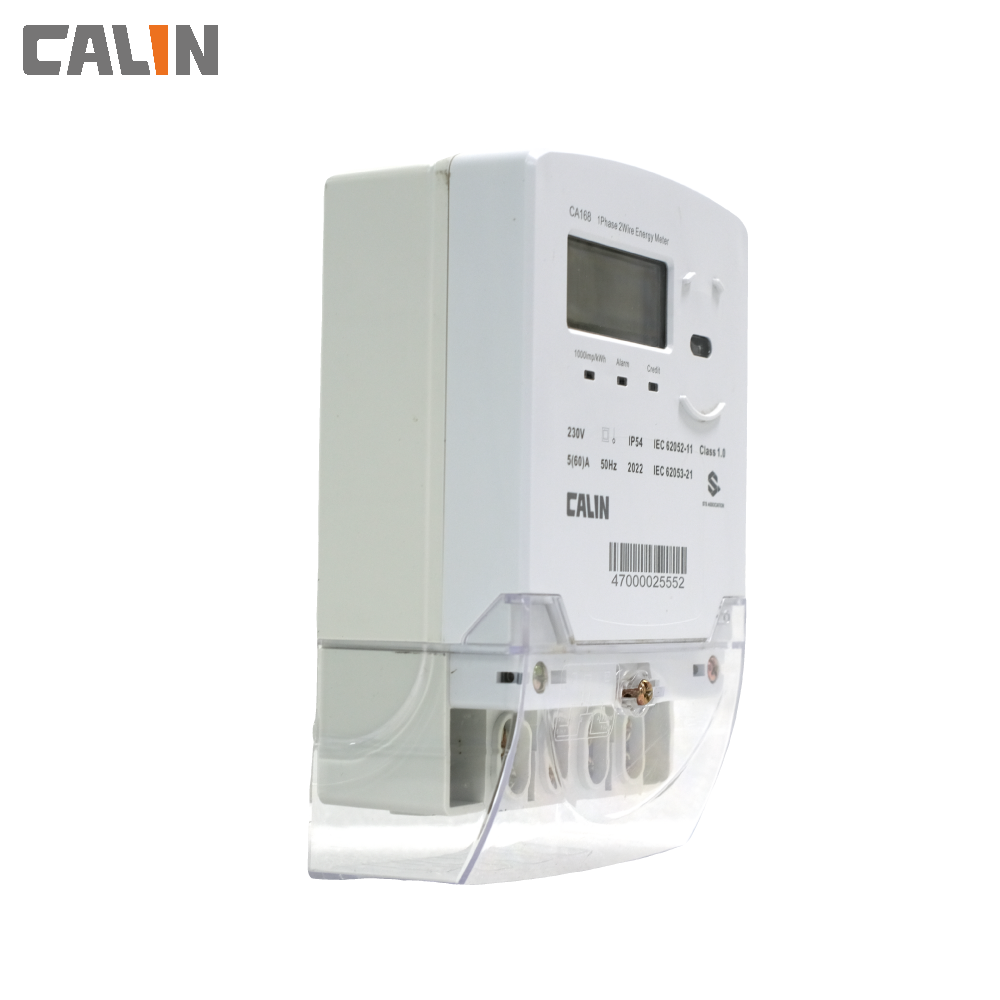 Infrared Optical 2W 20mA Prepaid Electricity Meters 1 Phase Energy Meter