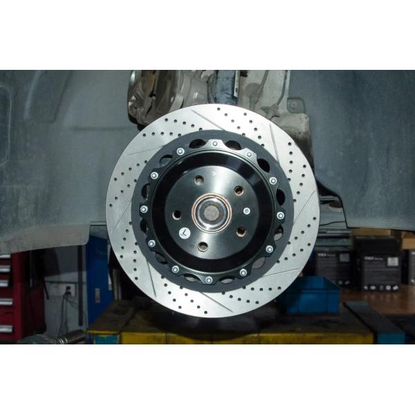 Front Big Brake Kit 4 Piston Caliper With 355x28mm Rotor BBK Auto Brake System For Volkswagen Lamando 16 Inch Car Rim