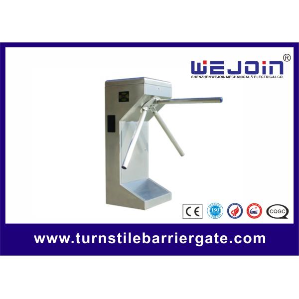 RFID Vertical Full Automatic Tripod Turnstile 304 Stainless Steel Security