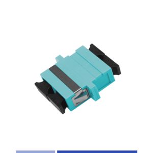 Fiber Optic Adapter OM3 SC UPC Duplex Optical Coupler with flange
