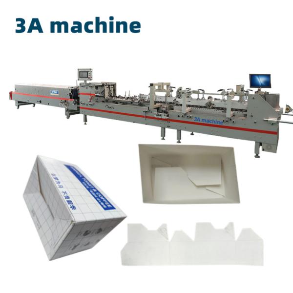 Pre-Folded Bottom Lock Corrugated Carton Box Folder Gluer Machine with 380V3P