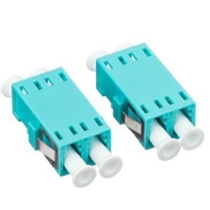 Blue Plastic Fiber Optic Adapter LC/Upc Duplex Om3 Single Mode Fiber Adapter
