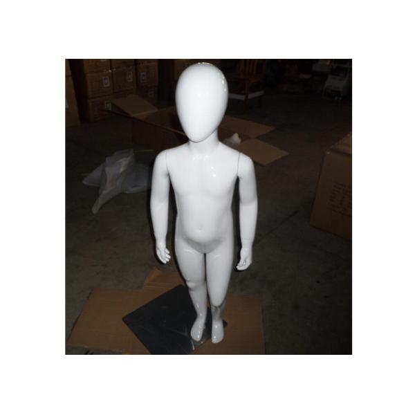 Boy Child Retail Display Mannequins Half - BodyBrushed Metal Base For Garment