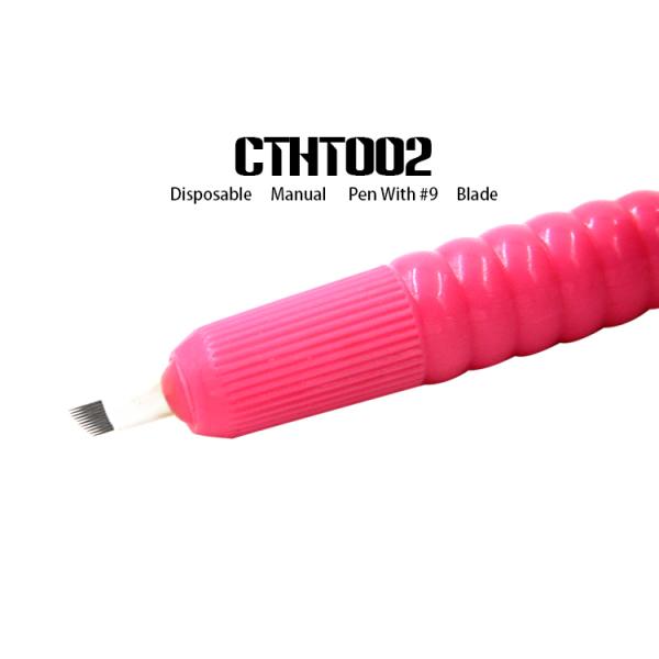 Non Toxic Plastic Manual Tattoo Eyebrow Pen For Needle Blade #9