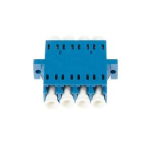 China Hybrid Plastic Material LC APC/UPC Adapter for FTTH Four Duplex Fiber Optic Equipment on sale
