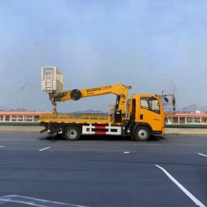 4955kg Weight 4x2 Drive Aerial Work Platform Truck With 21M Telescopic Boom