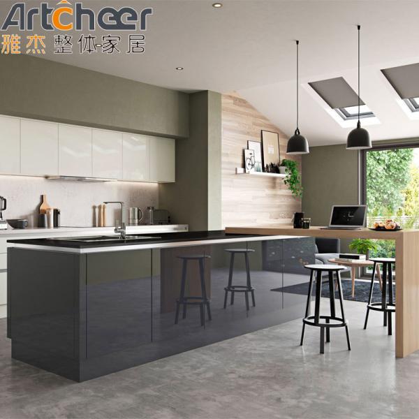 Quality Luxury Modular Kitchen Pantry with Simple Design and High Gloss 2pac Lacquer Finish wholesale