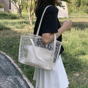 Summer Fashion All-Match Bag Women'S New High-Quality Texture Transparent Tote