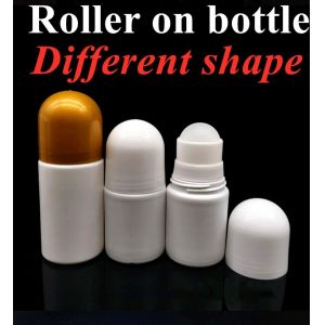 30ml 50 Ml 60ml Refillable essential oil body odor Empty HDPE Plastic Roll on