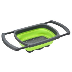 BPA Free Square Silicone Collapsible Colander Strainer