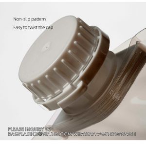 8L Stand Up Pouch With Tap Dispenser Big Foldable Pouches Standing Pouch