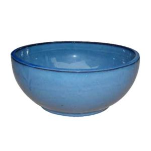 Round 32x16cm Ceramic Indoor Pots , Decorative Ceramic Pots For Indoor Plants