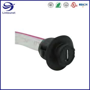 USB Speed 480Mbps Waterproof Circular Connectors For New Energy Vehicles