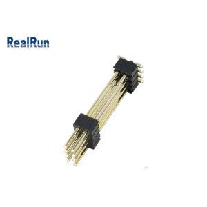Dual Layer Pin Header Connector DC500V Horizontal SMT PA6T