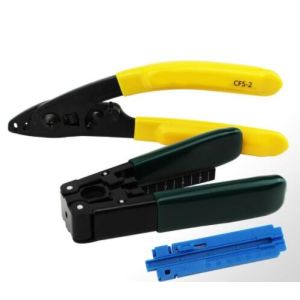 Duplex VFL FTTH Fiber Optic Stripping Tool For Drop Cable